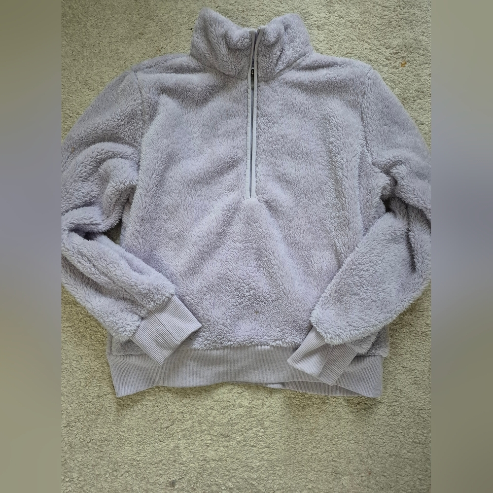 Soft Lilac Women's Half-Zip Sweater